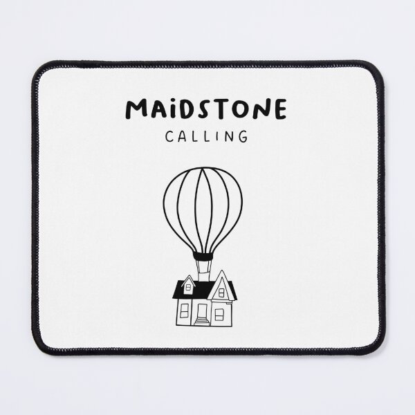 Item preview, Maidstone Calling - Fun Hot Air Balloon and House Drawing | City in England / UK designed and sold by RM-Journey.