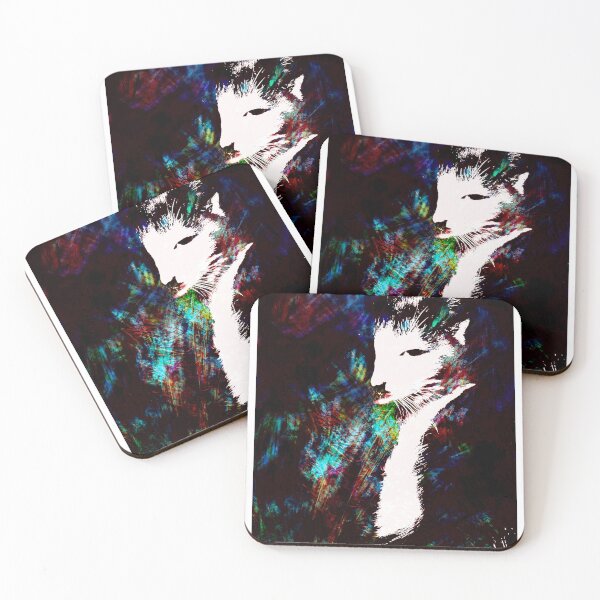 Item preview, Cat in Iridescent Darkness designed and sold by volcanide.