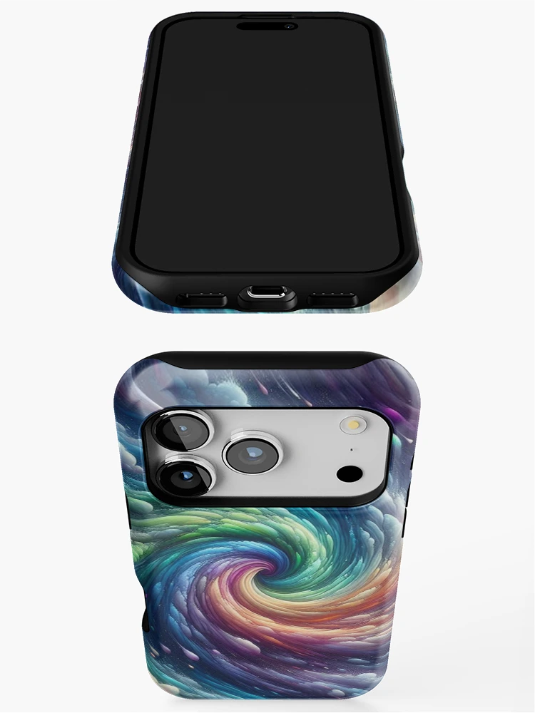 Thumbnail 3 of 4, iPhone Case, Hurricane Swirl Pattern designed and sold by Rui Fernandes.