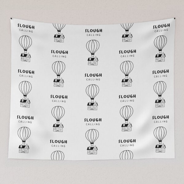 Item preview, Slough Calling - Fun Hot Air Balloon and House Drawing | City in England / UK designed and sold by RM-Journey.
