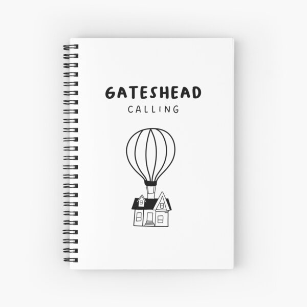 Item preview, Gateshead Calling - Fun Hot Air Balloon and House Drawing | City in England / UK designed and sold by RM-Journey.