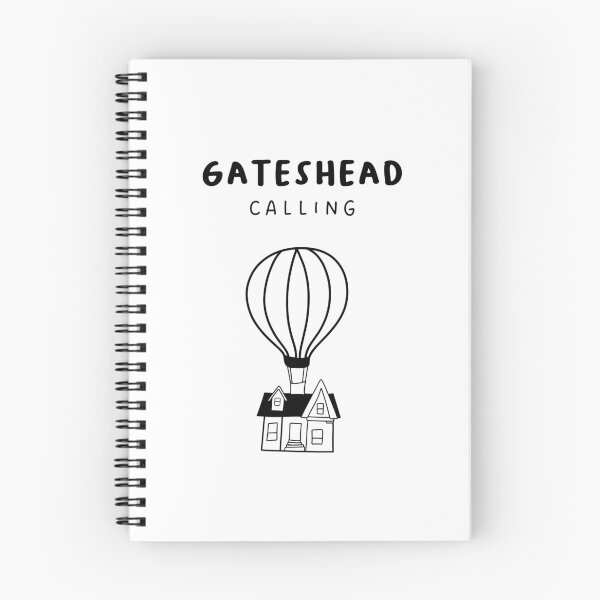 Item preview, Gateshead Calling - Fun Hot Air Balloon and House Drawing | City in England / UK designed and sold by RM-Journey.