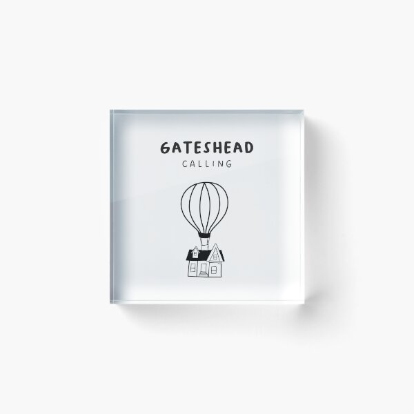 Item preview, Gateshead Calling - Fun Hot Air Balloon and House Drawing | City in England / UK designed and sold by RM-Journey.