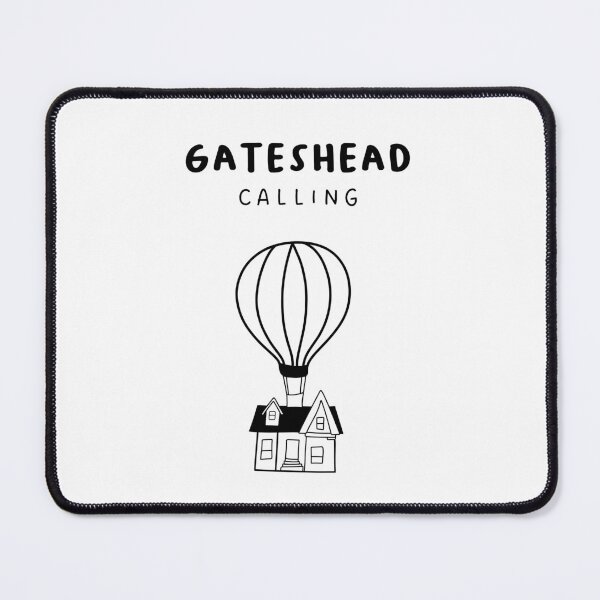 Item preview, Gateshead Calling - Fun Hot Air Balloon and House Drawing | City in England / UK designed and sold by RM-Journey.