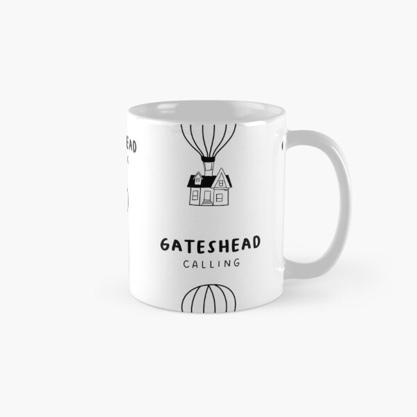 Item preview, Gateshead Calling - Fun Hot Air Balloon and House Drawing | City in England / UK designed and sold by RM-Journey.