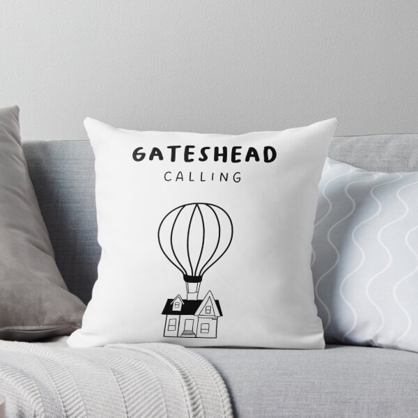 Item preview, Gateshead Calling - Fun Hot Air Balloon and House Drawing | City in England / UK designed and sold by RM-Journey.
