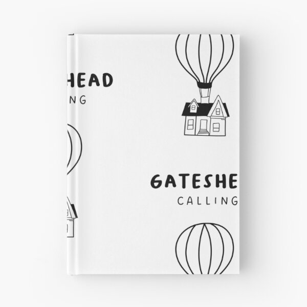 Item preview, Gateshead Calling - Fun Hot Air Balloon and House Drawing | City in England / UK designed and sold by RM-Journey.