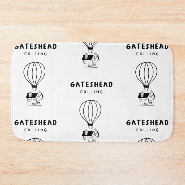 Item preview, Gateshead Calling - Fun Hot Air Balloon and House Drawing | City in England / UK designed and sold by RM-Journey.