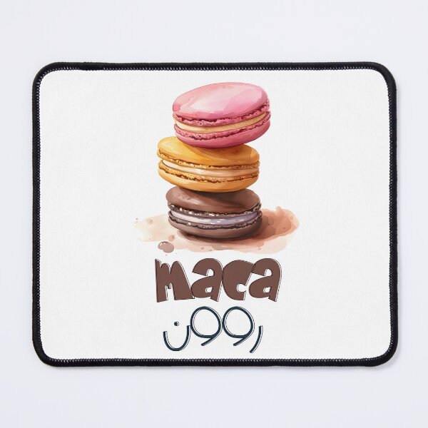 Item preview, Indulge in Macaron Playful Word Delight and Bring a Smile to your Lips and a Craving for More- بالعربي مضحك ماكارون designed and sold by FUNqoosh.