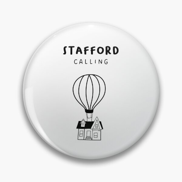 Item preview, Stafford Calling - Fun Hot Air Balloon and House Drawing | City in England / UK designed and sold by RM-Journey.