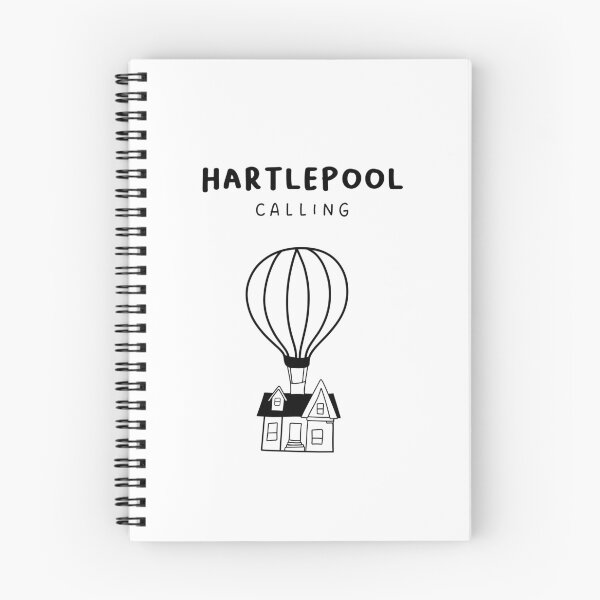 Item preview, Hartlepool Calling - Fun Hot Air Balloon and House Drawing | City in England / UK designed and sold by RM-Journey.