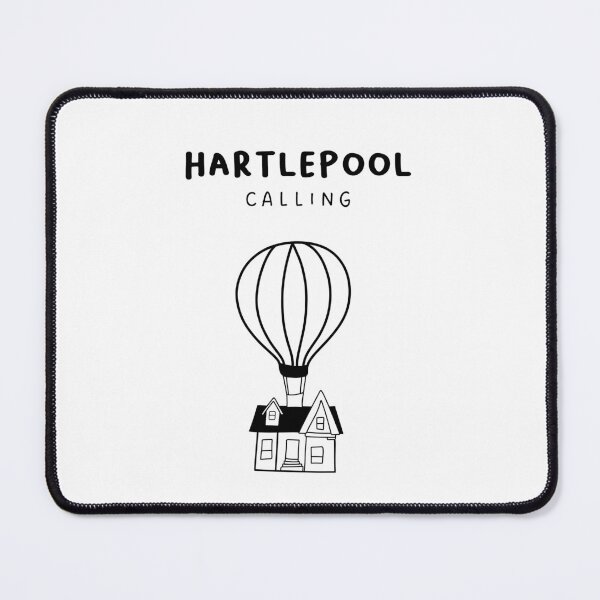 Item preview, Hartlepool Calling - Fun Hot Air Balloon and House Drawing | City in England / UK designed and sold by RM-Journey.