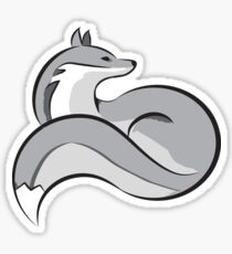 Silver fox Sticker