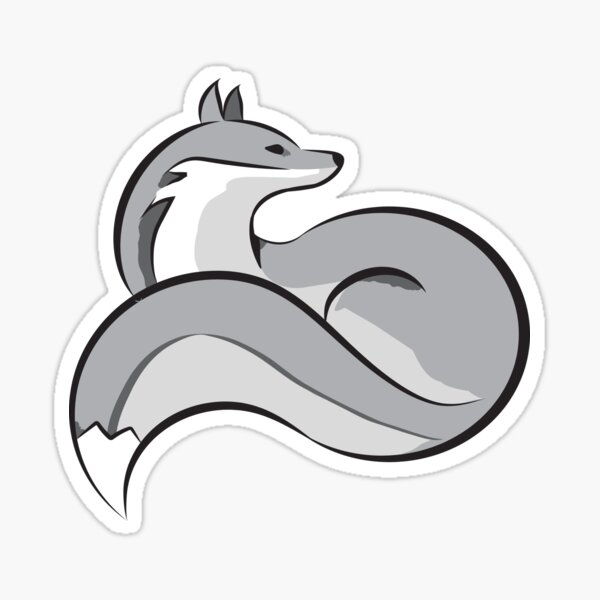 Silver Fox Stickers for Sale