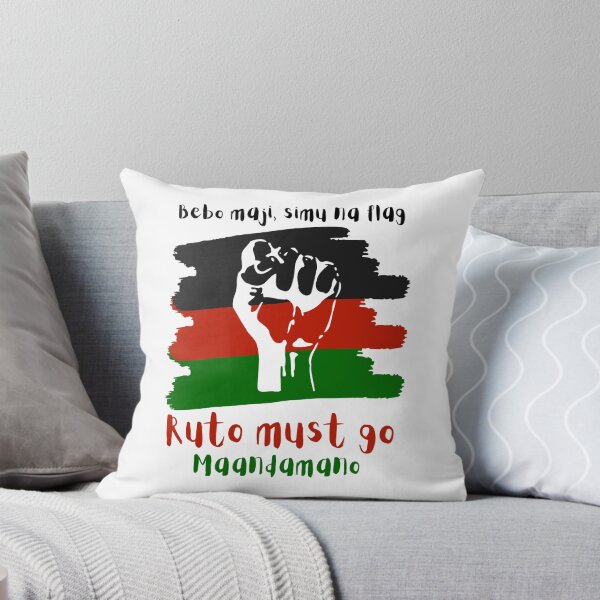 Item preview, Bebo maji, simu na flag. Ruto must go Maandamano. Kenya Protest designed and sold by Rebel-Design.