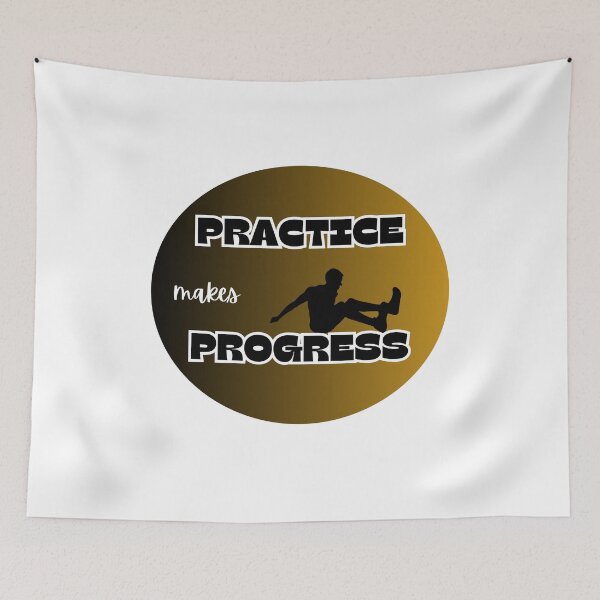 Item preview, practice makes progress, jump designed and sold by IFarty.