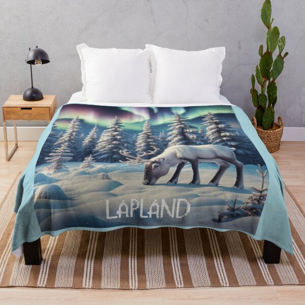 Item preview, Winter Wonderland in Lapland: A Reindeer’s Night Under the Aurora designed and sold by merve02shop.