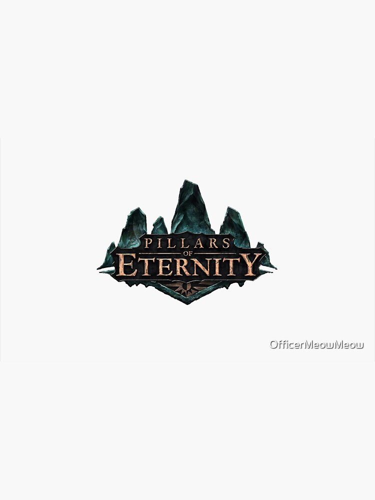 "Pillars of Eternity logo" Sticker by OfficerMeowMeow Redbubble