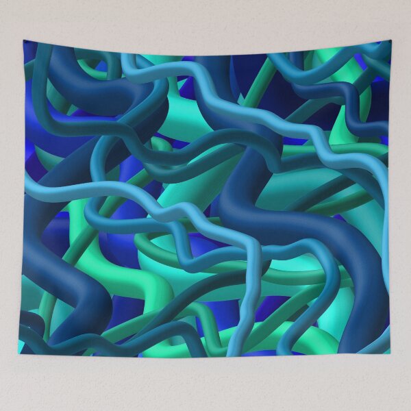 Item preview, blue spaghetti designed and sold by Art-Istin-See.