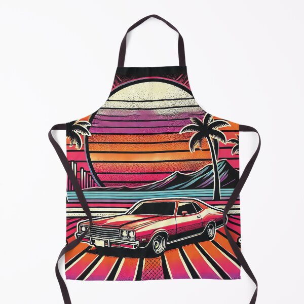 Item preview, Retro Sunset Classic Car Design designed and sold by Gold Turtle  Lina.