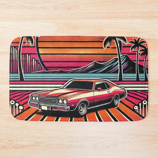 Item preview, Retro Sunset Classic Car Design designed and sold by Gold Turtle  Lina.