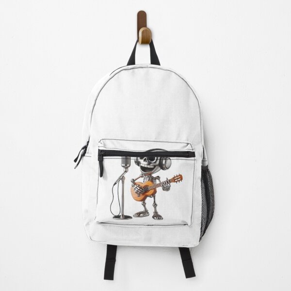 Item preview, Funny Standing Skeleton Playing Acoustic Guitar designed and sold by GaborSkeleton.