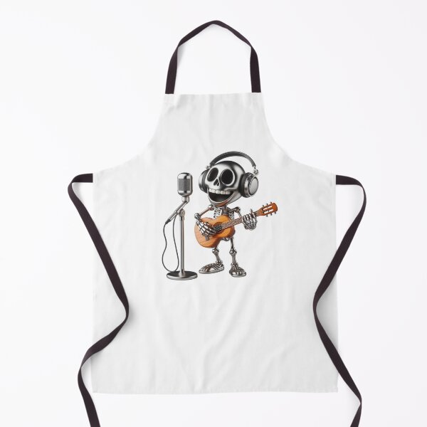 Item preview, Funny Standing Skeleton Playing Acoustic Guitar designed and sold by GaborSkeleton.