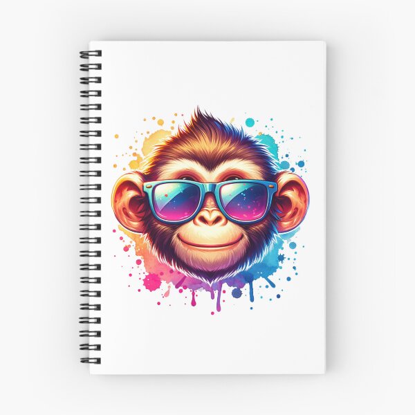 Item preview, Cool monkey with colors designed and sold by SekoOne.