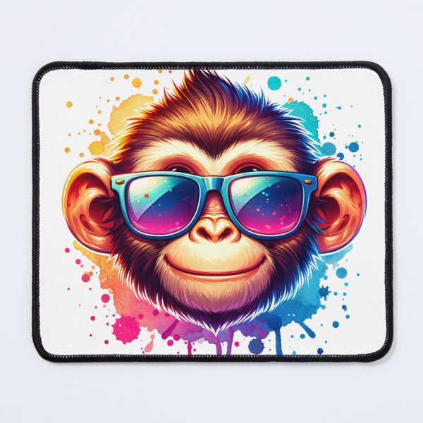 Item preview, Cool monkey with colors designed and sold by SekoOne.