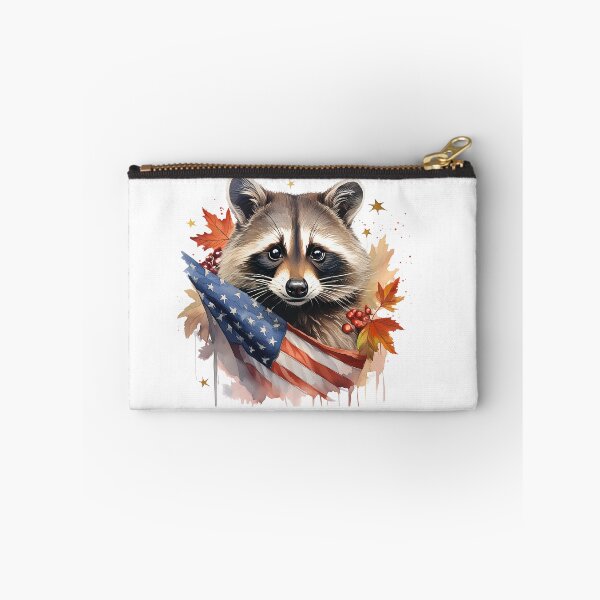 Artikelvorschau, Amerikanischer Waschbär, USA, Staatsflagge, patriotisch entworfen und verkauft von Eamornia.