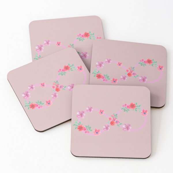 Item preview, Floral infinity pink background designed and sold by AnahisRose.