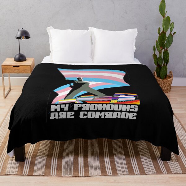 Item preview, my pronouns are comrade (trans) designed and sold by remerasnerdas.