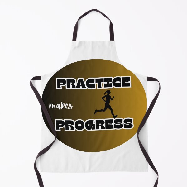 Item preview, practice makes progress, runner designed and sold by IFarty.