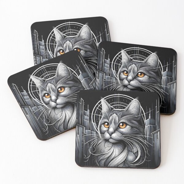 Item preview, Cyberpunk Cat City Escape designed and sold by zoughlal.