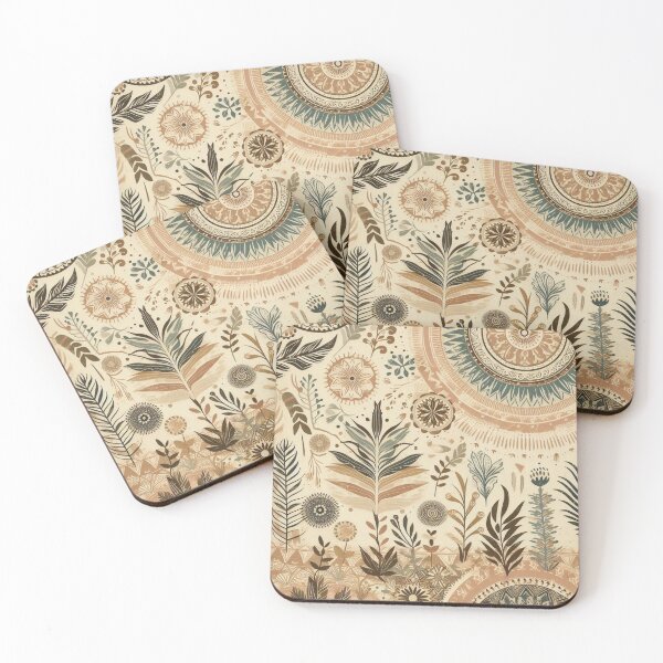 Item preview, Boho Fabric Pattern with Abstract Natural Motifs designed and sold by Rui Fernandes.
