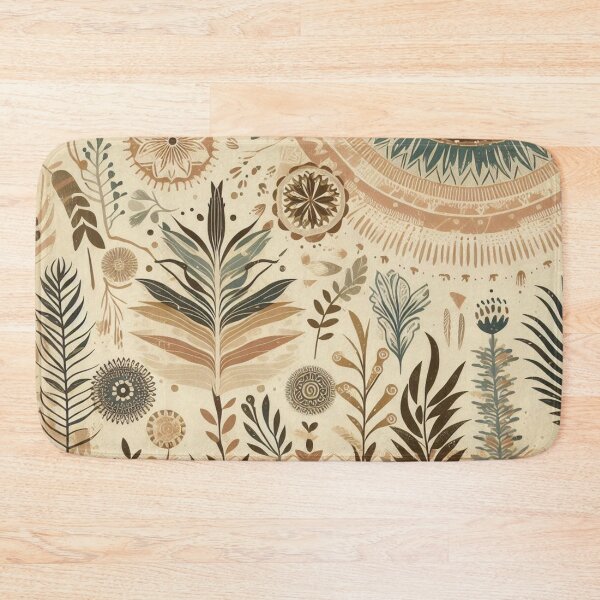 Item preview, Boho Fabric Pattern with Abstract Natural Motifs designed and sold by Rui Fernandes.