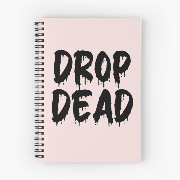 Item preview, BLACK ON PINK DROP DEAD BLOOD DRIP designed and sold by RomeArtCo.