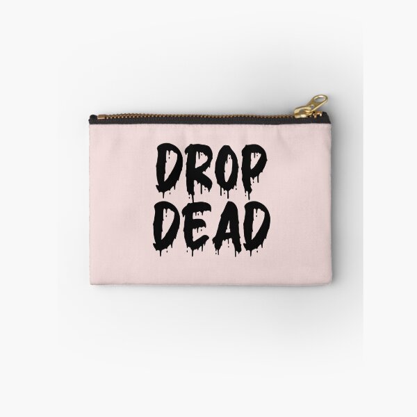 Item preview, BLACK ON PINK DROP DEAD BLOOD DRIP designed and sold by RomeArtCo.