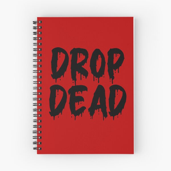 Item preview, BLACK ON RED DROP DEAD BLOOD DRIP designed and sold by RomeArtCo.