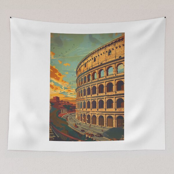 Item preview, Retro poster "The Colosseum" designed and sold by MidArtForge.
