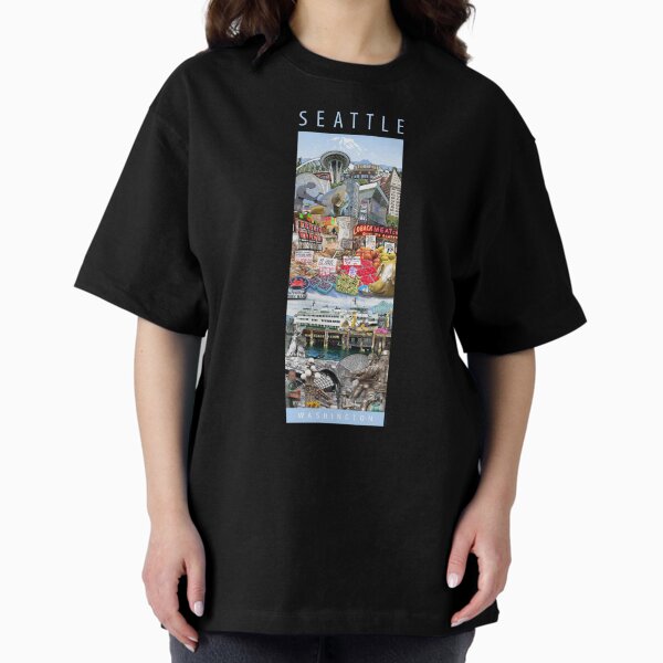 Seattle 3D Oversized T-Shirt