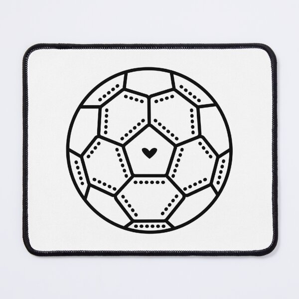 Item preview, Black line football ball  designed and sold by OM-lova.