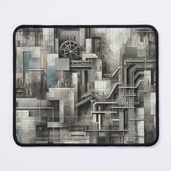 Item preview, Urban Industrial Fabric Pattern: Concrete Textures and Geometric Shapes designed and sold by Rui Fernandes.