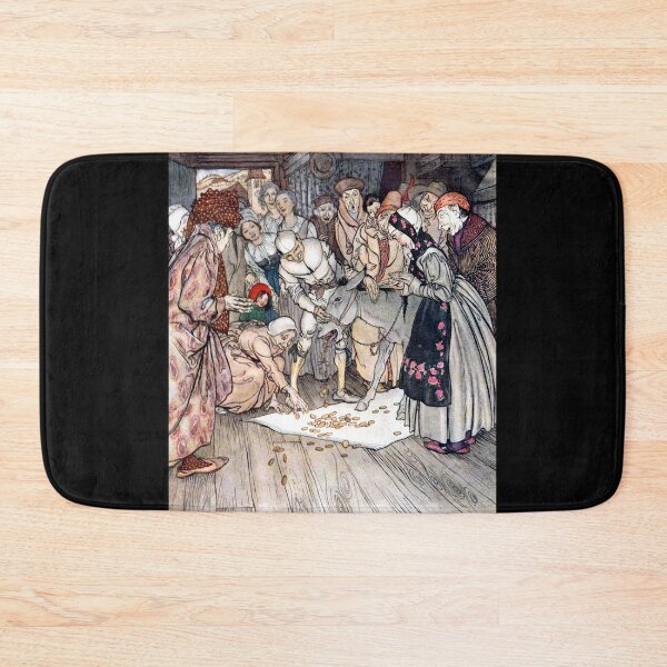 Item preview, The Wishing-Table, The Gold-Ass And The Cudgel In The Sack - Brothers Grimm - Arthur Rackham designed and sold by forgottenbeauty.