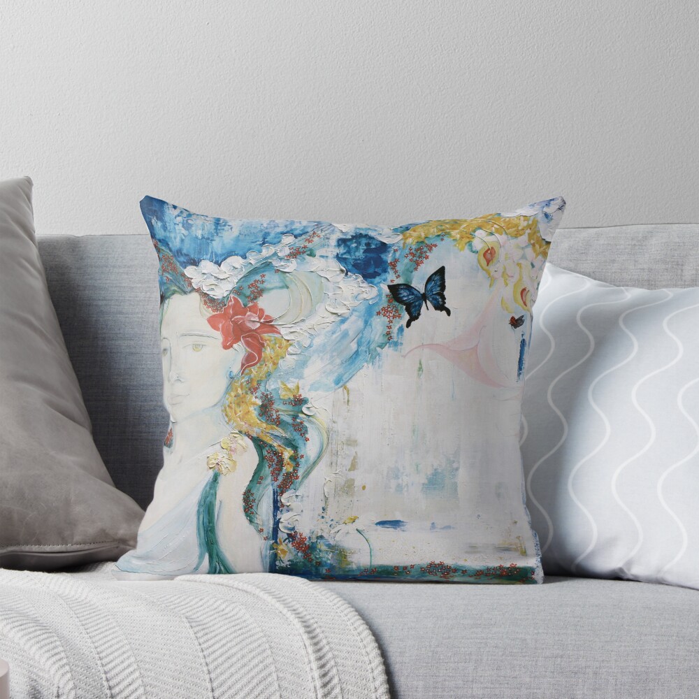 Item preview, Throw Pillow designed and sold by ROADHOUSEarts.