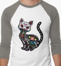 Dia de Los Gatos Baseballshirt für Männer