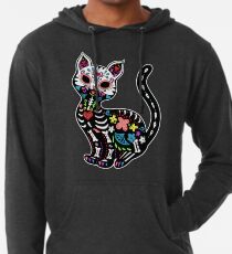 Dia de Los Gatos Leichter Hoodie