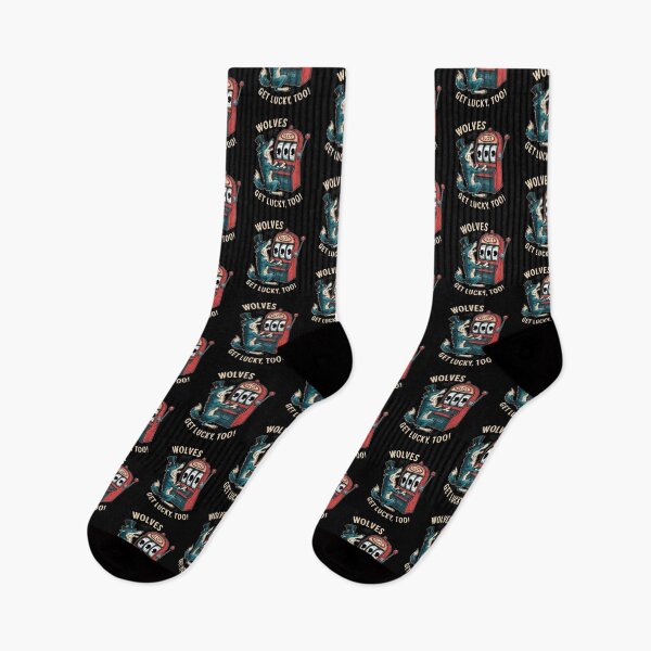 Item preview, Casino Gambling Wolves Get Lucky Too designed and sold by SloganExpress.