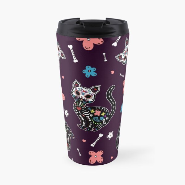 Dia de los Gatos Travel Mug