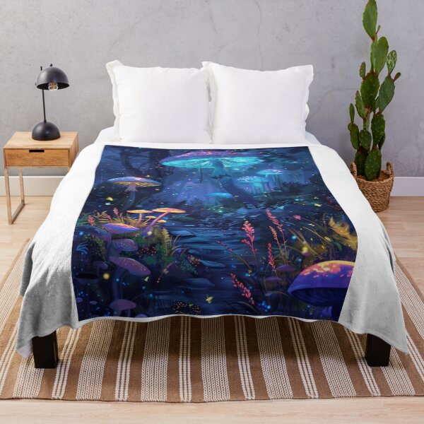 Item preview, Enchanted Bioluminescent Forest Scape designed and sold by DigitalLegends1.